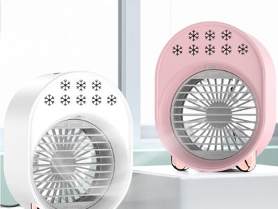 Climatiseur de bureau USB Portable ventilateur de refroidissement à jet d'ions négatifs humidificateur à évaporation réglable à 3 vitesses pour les voyages de bureau à domicile