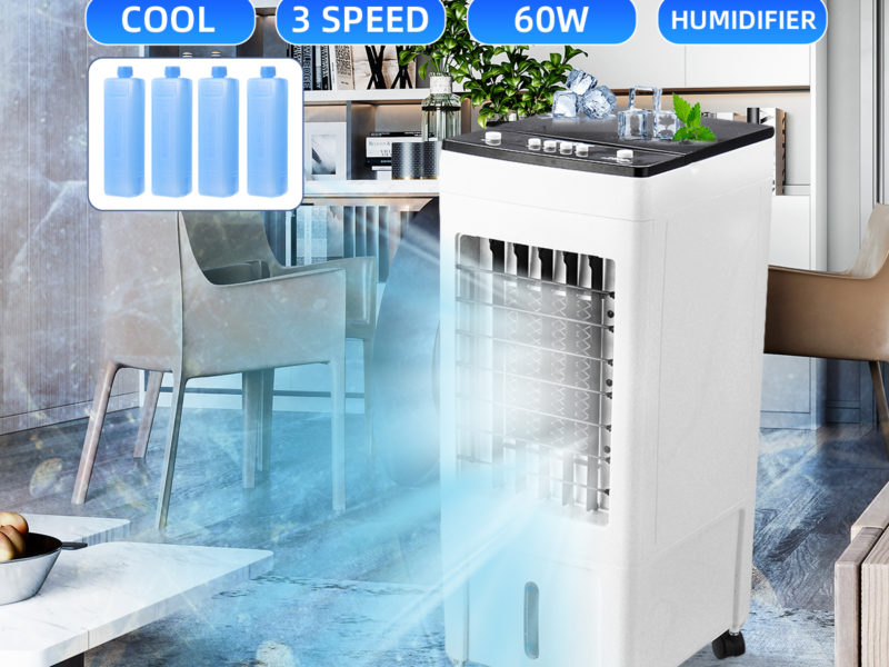 Système de refroidissement de l'humidificateur mécanique de ventilateur portatif de la climatisation 220V 3 vitesses