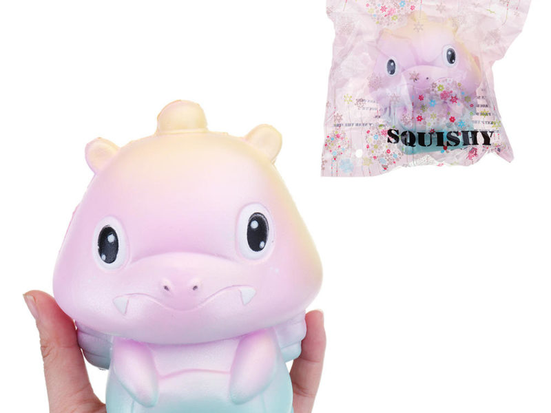 Dinosaure Squishy 11 * 13CM lentement avec le cadeau de collection d'emballage