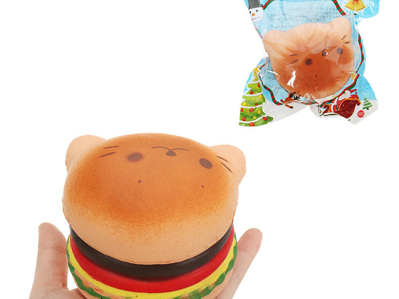 Joint Burger Squishy 7.5 * 9.5 cm Lente Rising Soft Collection Cadeau Décor Jouet D'origine Emballage