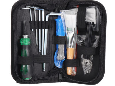 Kit de sac à outils pour guitare Muspor Kit d'outils compacts Stagehand Tech pour corde de réparation guitare et basse remplacer les accessoires d'outils de luth