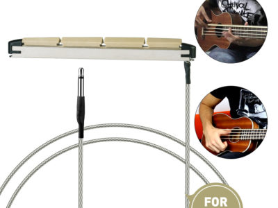 NAOMI 10 pièces basse ukelele piézo avec câble métallique tressé ABS tige de ramassage pour 4 cordes Ubass guitare bricolage utilisation