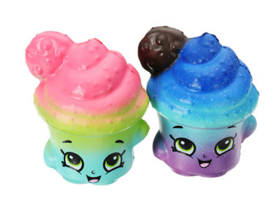 2 Pcs Cookie Tasse Squishy 6.5 * 3.5 cm Lente Rising Avec Emballage Collection Cadeau Soft Jouet