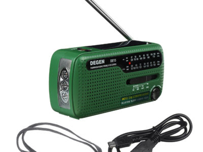 Radio portable multifonction FM/MW/SW1,2 Radio de charge d'urgence à énergie solaire