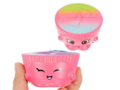 2 Pcs Gâteau Tasse Squishy 6.5 * 3.5 cm Lent Rising Soft Collection Cadeau Décor Jouet