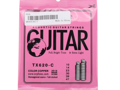ORPHEE TX620-C guitare acoustique Colorful cordes accessoires de guitare à Tension Extra légère pour joueurs de guitare