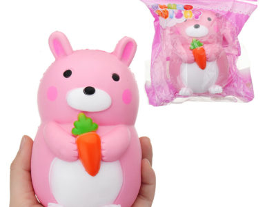 Carotte Rabbit Squishy 9 * 12.5 cm Lente Rising Avec Emballage Collection Cadeau Soft Jouet