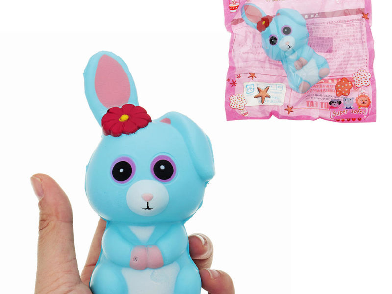 Longues oreilles Rabbit Squishy 12 * 6 * 6.5CM Lente Rising Avec Emballage Collection Cadeau Soft Jouet