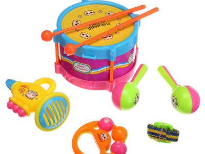 7 PCS bébé enfants rouleau tambour instruments de musique Bande enfants percussion jouet cadeau