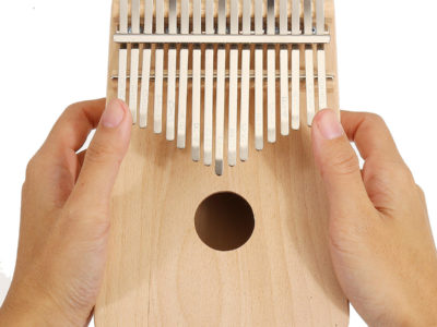 17 touches bricolage peinture pin bois de hêtre Kalimbas pouce Piano doigt percussion avec réglage Hammer