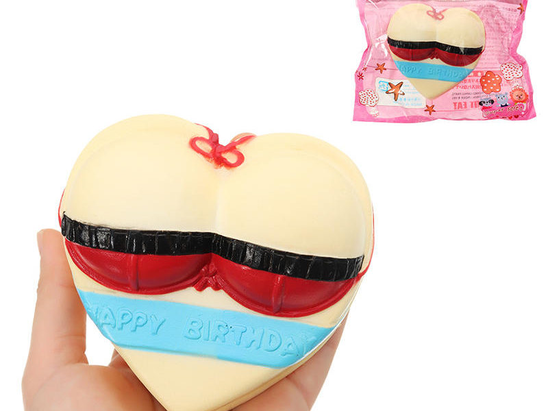 Maillot de bain Amour Gâteau Squishy 10 * 5 * 11cm Slow Rising Avec Emballage Collection Cadeau Soft Jouet