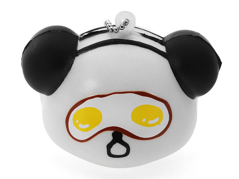 Squishy Panda Visage avec Boule Chaîne Soft Téléphone Sac Bracelet Collection Cadeau Décor Jouet