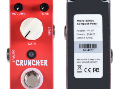 MOOER MDS3 Pédale d’effets pour guitare à distorsion élevée et micro Cruncher Micro