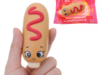 Hot-dog Squishy 8CM lente ascension avec emballage Collection cadeau Soft jouet