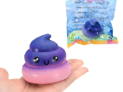 Squishy Galaxy Poo Squishy 6.5CM Lente Rising Avec Emballage Collection Cadeau Cadeau Décor