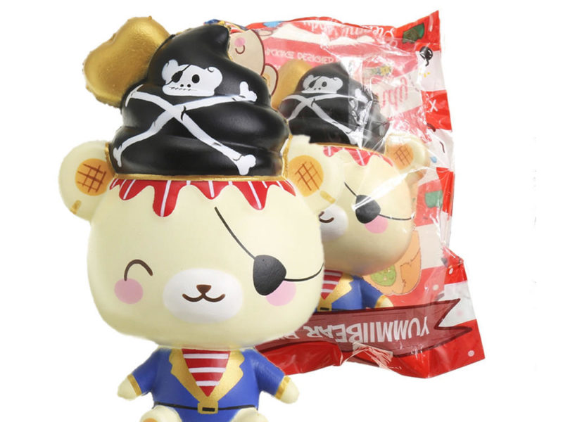 Yummiibear Creamiicandy Pirate Squishy Jouet à la hausse lente avec la collection de cadeaux d'emballage original