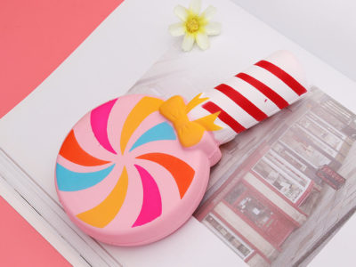 Lollipop Squishy sucrerie sucrée 15.5cm Slow Rising jouet cadeau décoration avec emballage