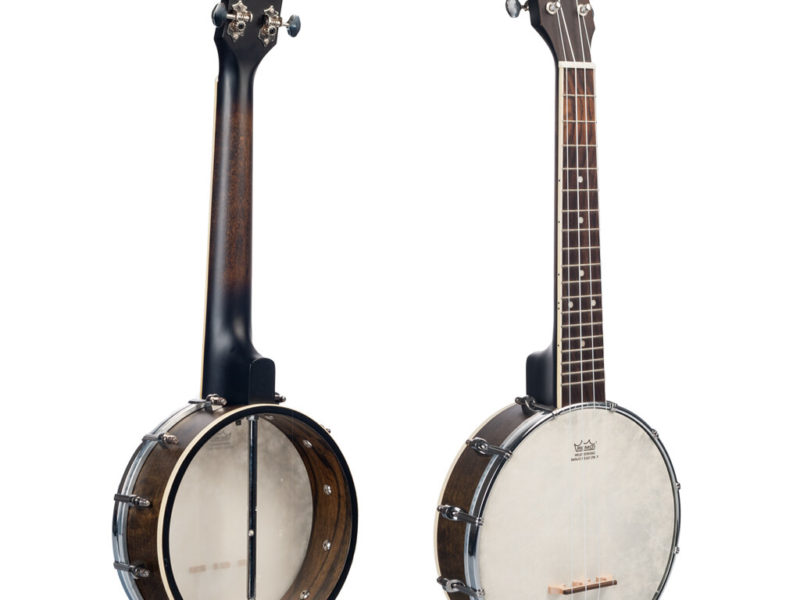 NAOMI NUKB-01 Banjolele Concert Scale Banjo 23 Ukulele Avec Housse Gig Banjo Couleur Vintage