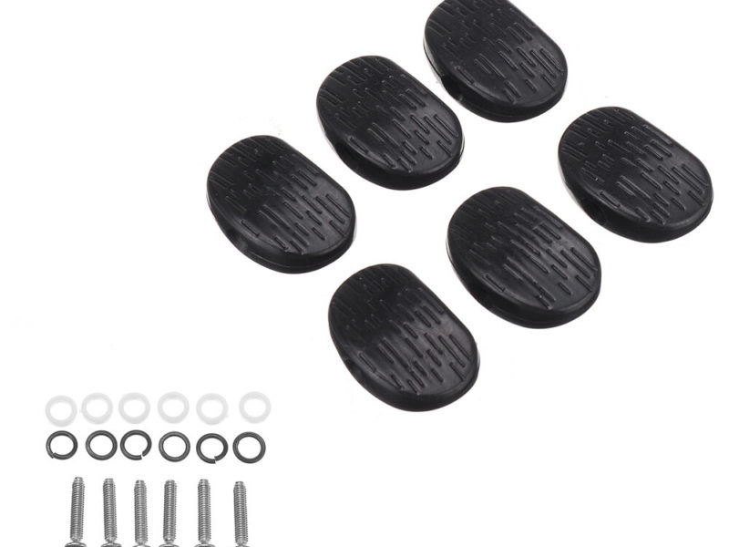 6 PCS Bois Texture Guitare Chevilles Tuners Mécaniques Têtes Bouton De Remplacement Bouton