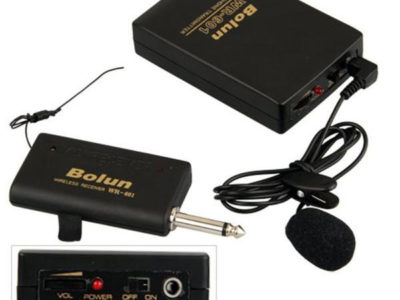 Bolun WR-601 Ensemble émetteur récepteur microphone avec microphone