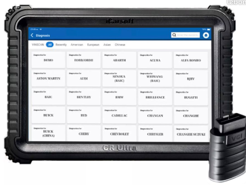 Diagnostic Auto Avancé avec CR Ultra iCarsoft - OBD, Codes Défauts, Analyse Véhicule