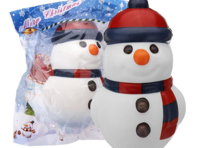 Cooland Christmas Snowman Squishy 14,4 × 9,2 × 8,1 CM Soft Lente Rising Avec Jouet Cadeau Collection Emballage