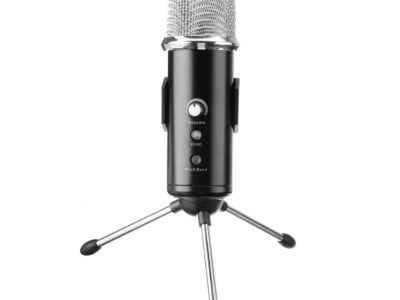 Microphone à condensateur USB U18 avec 4 changements de voix et changements d'échos