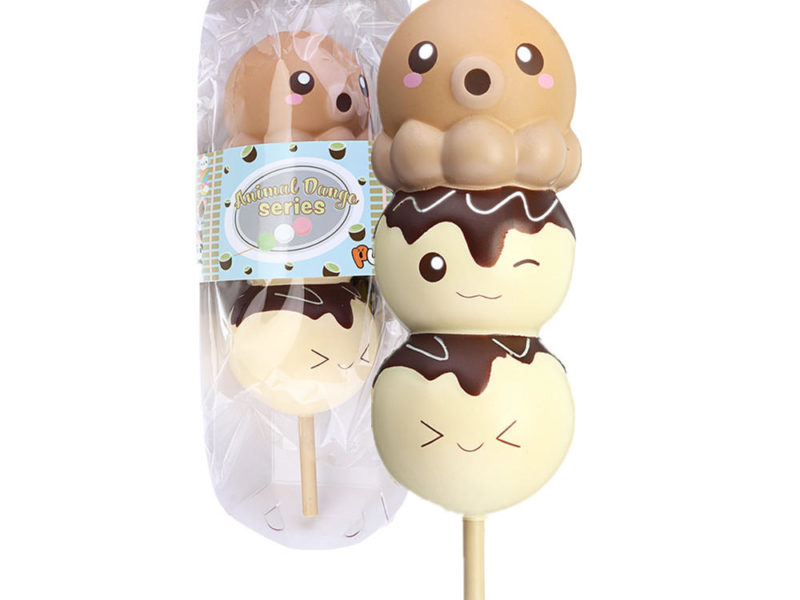 Puni Maru Yummiibear Squishy 8.27 '' Dango Takoyaki Balls Octopu Balls Seiche Rising Slow Toy sous licence Tag autorisé