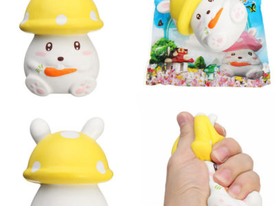 Squishy Lente Rising 12.5 CM Champignon Carrot Lapin Lapin Téléphone Bretelles Pendentif Jouet D'origine Emballage