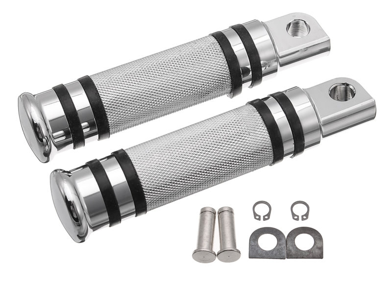 Moto argent pieds en aluminium Pegs …