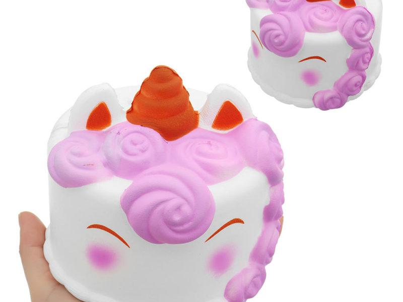 Gâteau de Licorne Squishy 12 * 12CM 118G Slow Rising Collection cadeau Soft Jouet