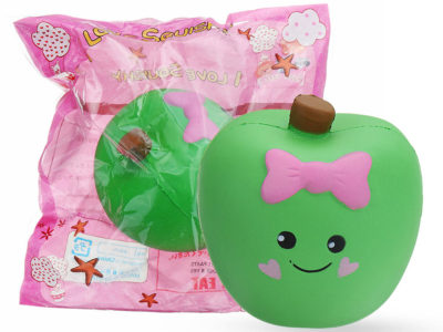 Collection mignonne de cadeau de jouet de Soft de soulèvement de Squishy 10 * 11 * 7CM d'Apple mignon d'expression avec l'emballage
