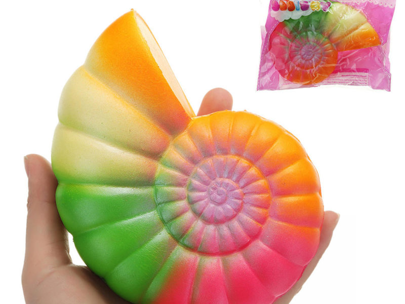 Galaxy Conch Squishy 13 * 10 * 5CM Lente Rising Avec Emballage Collection Cadeau Soft Jouet