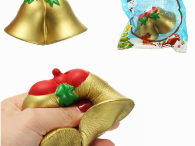 Chameleon Squishy Noël Jingle Bell Slow Rising Jouet Avec Emballage Enfants Cadeau De Noël Décor