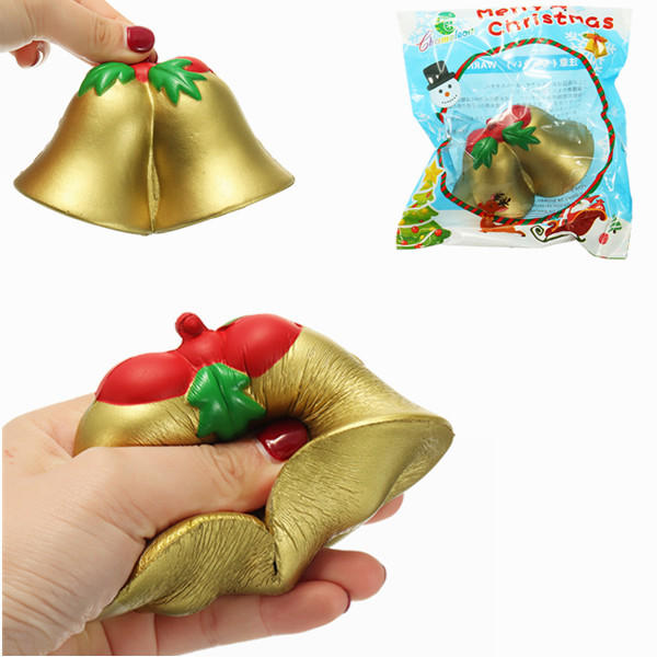 Chameleon Squishy Noël Jingle Bell Slow Rising Jouet Avec Emballage Enfants Cadeau De Noël Décor