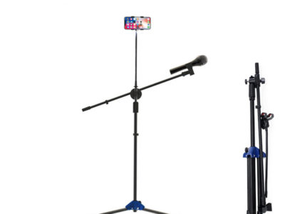 GMP-600 KOL Microphone Stand Holder Angle de hauteur de bras de flèche réglable avec base de trépied