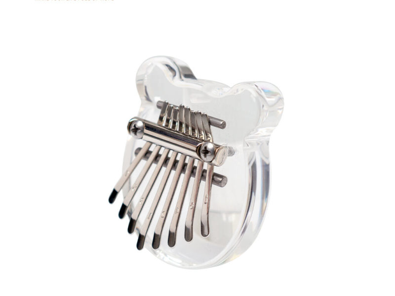 Kalimba clair Mini Kalimba cristal 8 clés Portable Mbira doigt Piano meilleur cadeau pour enfants débutant