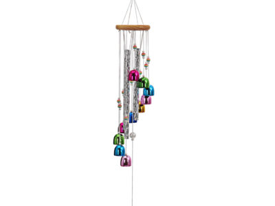 Coloré 4 tuyaux 11 cloches carillon éolien extérieur jardin jardin cloches suspendus charme décor ornement pour cadeaux