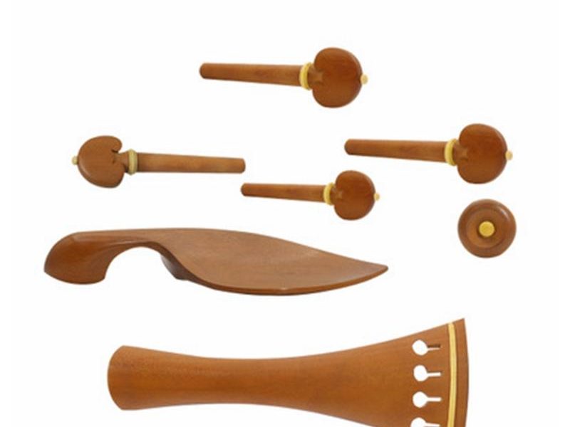 1 jeu de chevilles pour accordeur en bois VL-10 Jujube, pièces de violon violon en ébène poli, pièces de violon pour 4/4 violon