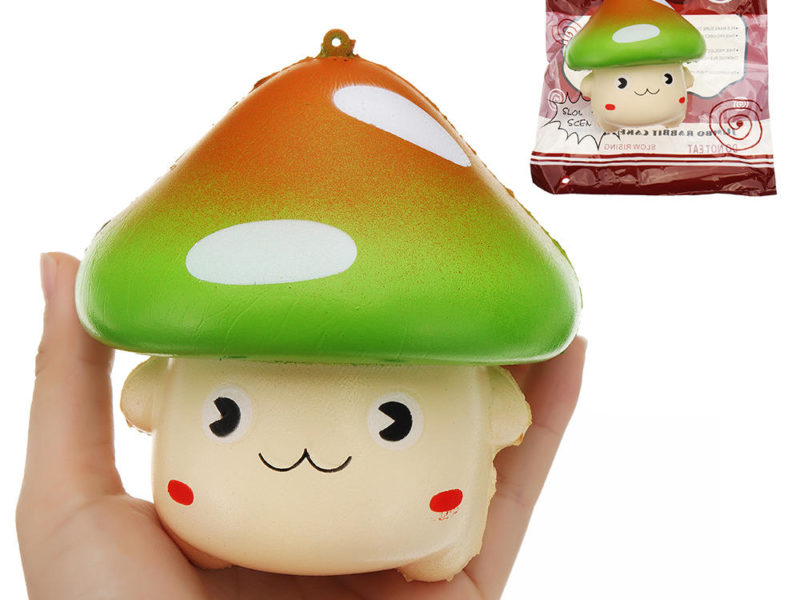 YunXin Wave Point Grand Champignon Squishy 11 * 11CM Lente Rising Avec Emballage Collection Cadeau Soft Jouet