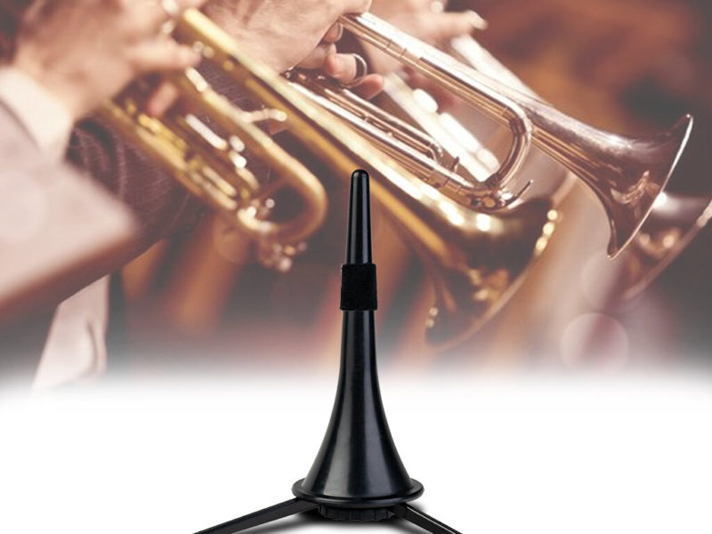 NAOMI support de trompette pliable support de trépied noir support en métal jambe en laiton accessoires d'instruments à vent