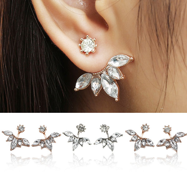 Élégant en Argent Dorée Boucles d'Oreille …