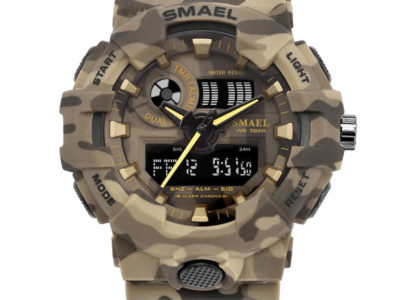 SMAEL 8001 Digital Montre Camouflage Militray Double Affichage Hommes sport En …