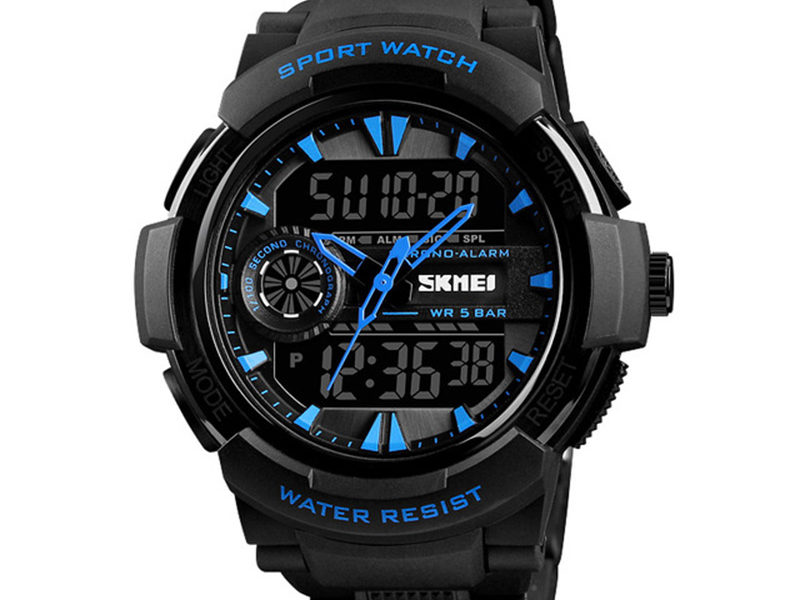 SKMEI 1320 double affichage numérique montre hommes alarme chronographe montre mode …