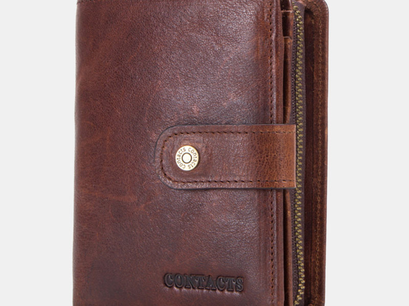 Hommes En Cuir Véritable Vintage RFID …