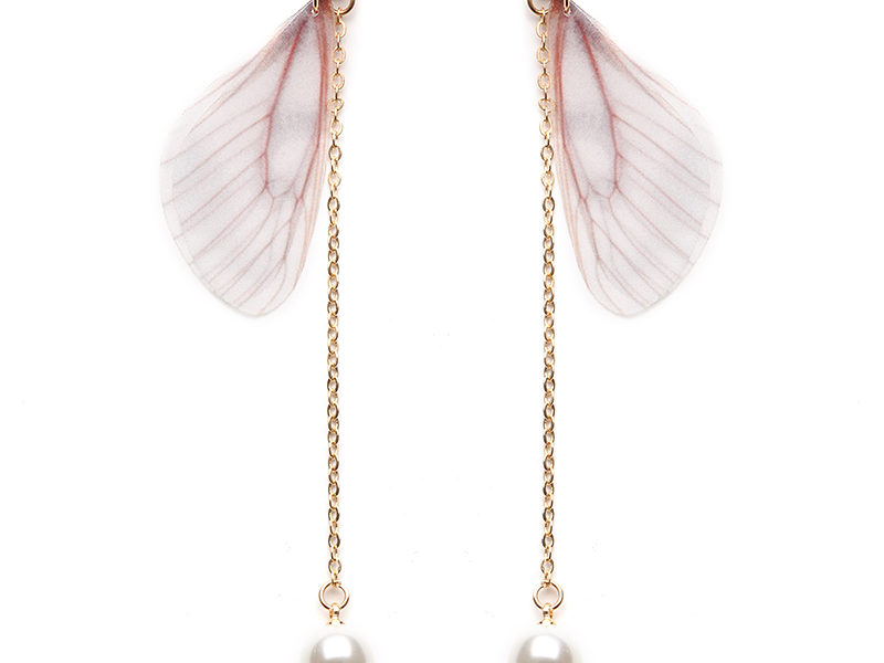 Sweet Chiffon Wings Asymétrique Artificielle Pearl …