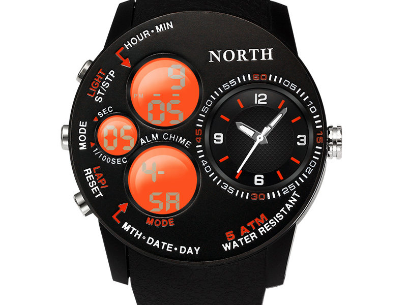 Mode Casual Hommes Montre Numérique 5ATM …
