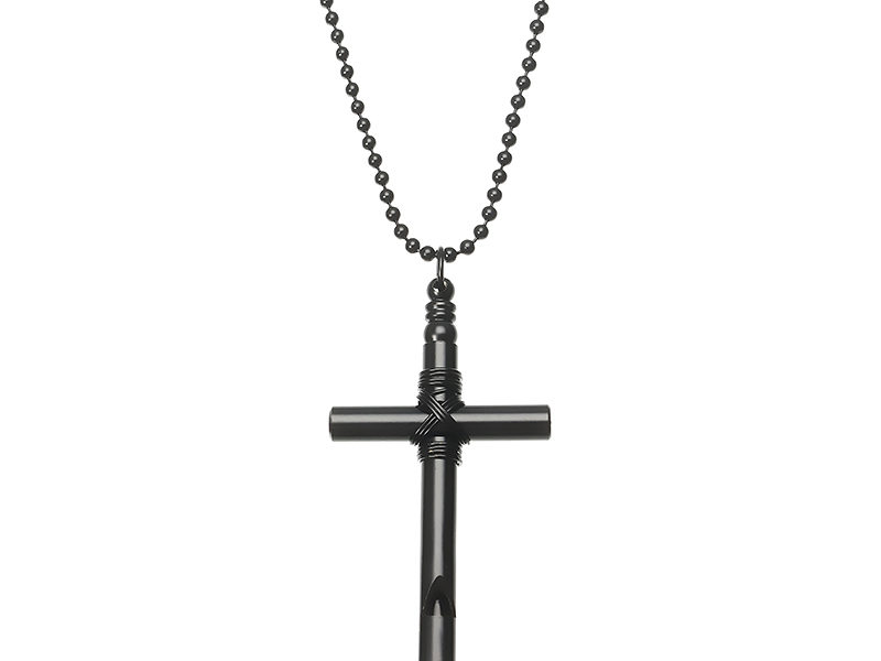 Cross Whistle Pendant Femme Hommes Long …