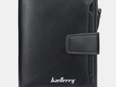 Baellerry Men Faux Leather Short Wallet …