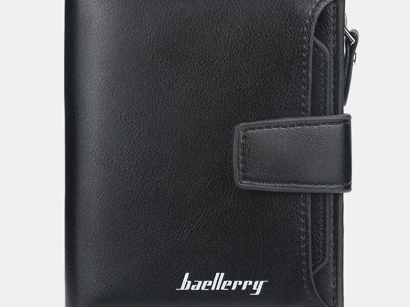 Baellerry Men Faux Leather Short Wallet …